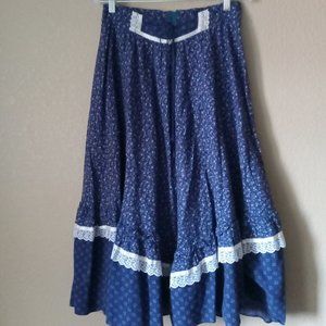Vintage 1970's Gunne Sax Gunnies Skirt